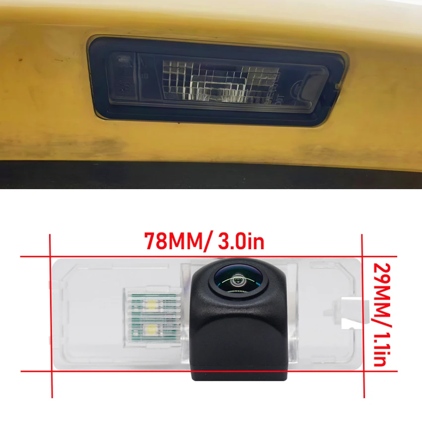 Car Rearview Parking Reverse Backup Rear View Camera HD CCD Night Vision For Volkswagen EOS 2006~2009 LUPO 3L 1998~2006