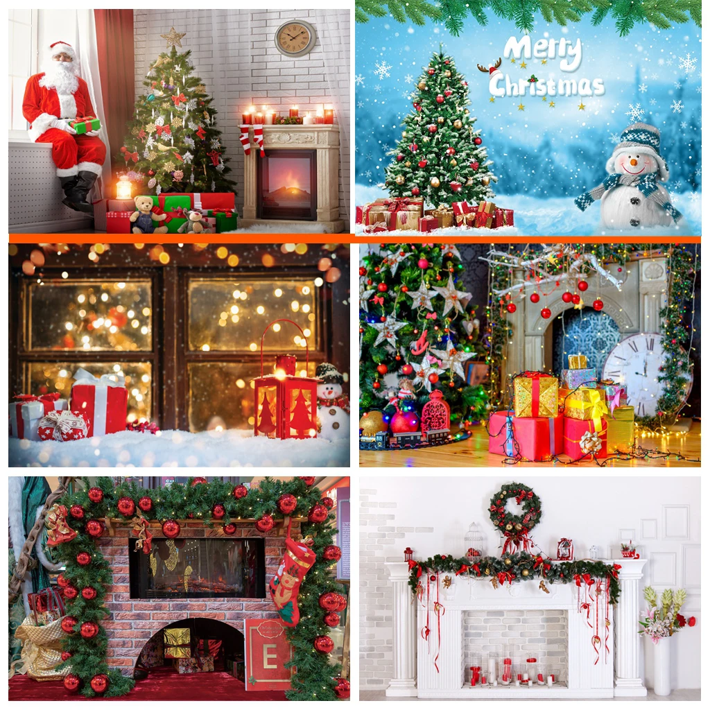 Рождественский снеговик подарок сани Лось фон для фотографии вечевечерние лес фон Снеговик Новогоднее украшение настраиваемый