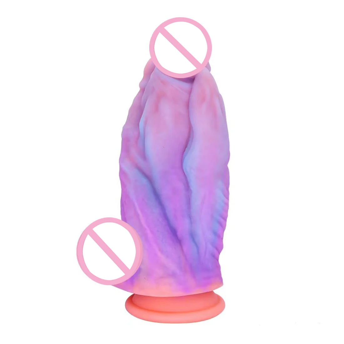 Three Head Luminous Dildo Anal Plug Sex Toys for Women Colourful Glowing Phallus Huge Penis Butt Plug Adult Suction Cup Sex Shop