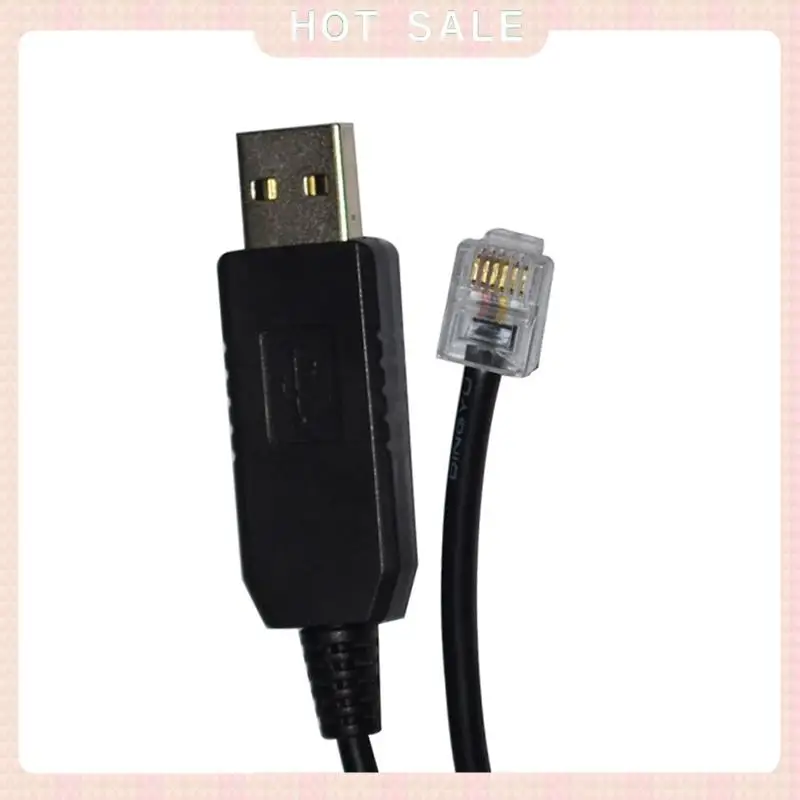 Livraison 24 heures 2X USB vers Rj11 Rj12 6P4C adaptateur câble de commande série EQMOD pour az-gti montage Pc connecter pour câble de commande manuelle,