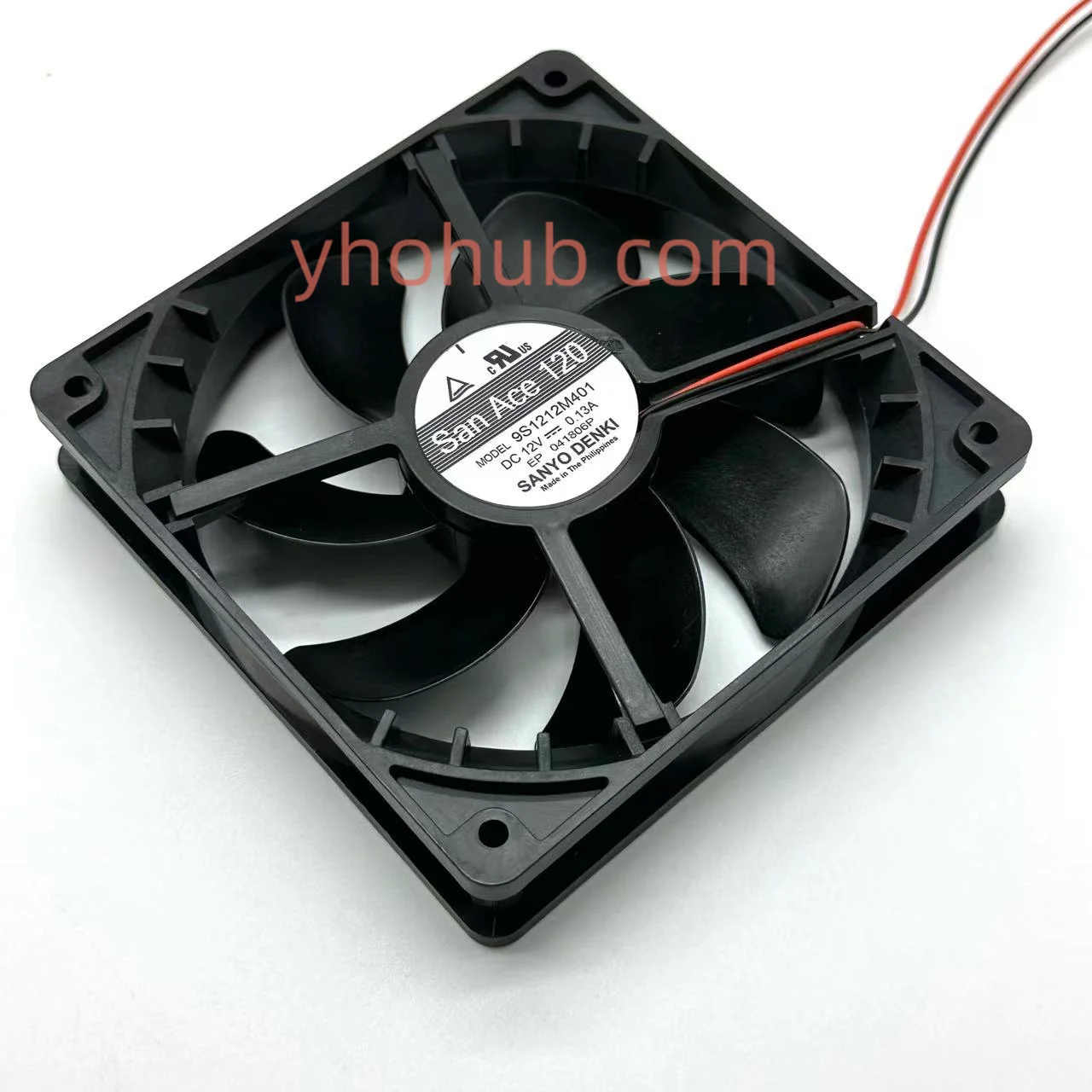 

SANYO DENKI 9S1212M401 DC 12V 0.13A 120x120x25mm 2-Wire Server Cooling Fan