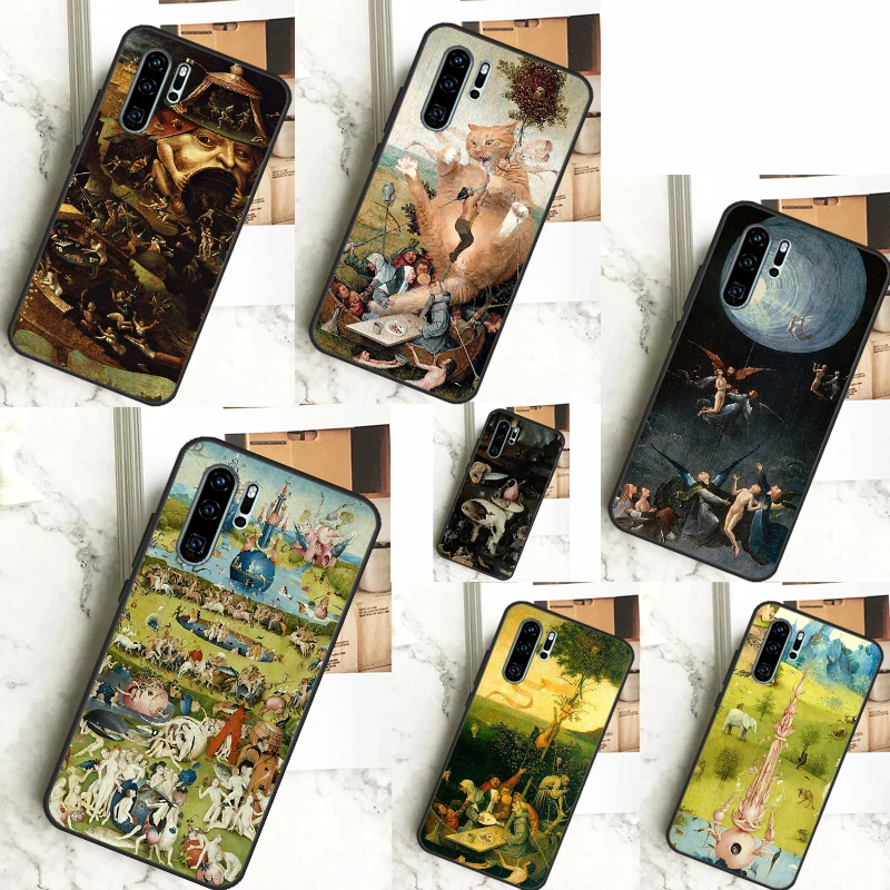 Hieronymus Bosch Art Painting Case For Huawei P40 Lite P20 P30 Nova 11 Pro 9 10 SE 3i 7i 11i 5T Y60 Y61 Y70 Y90 Y91 Cover