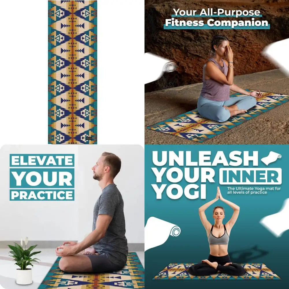 

Pendleton 5mm PER Yoga Mat - Premium Eco-Friendly Exercise Mat for All Purposes, Thick, Non-Slip, and Anti-Tear New Design