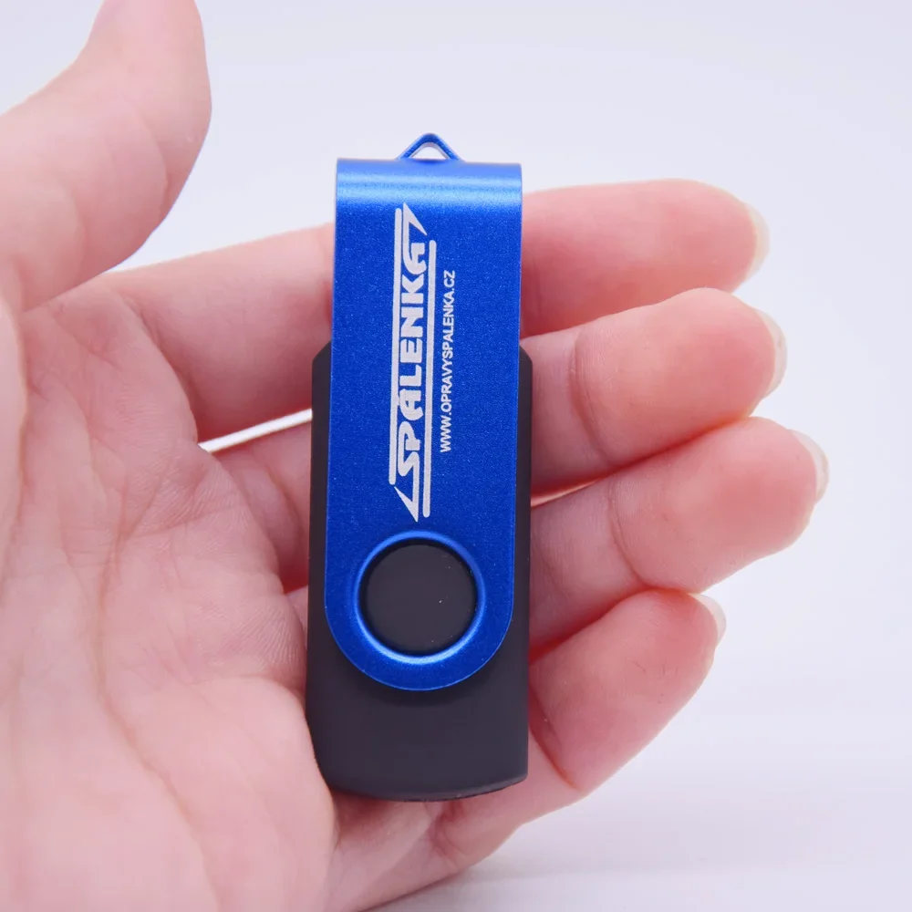 แฟลชไดรฟ์แฟชั่น 10/50/100 ชิ้น/ล็อต ความจุ 32GB สำหรับคอมพิวเตอร์และมือถือ 16GB 2.0 แฟลชไดรฟ์โลหะ 64GB 128M ฟรีโลโก้ флешк USB Stick