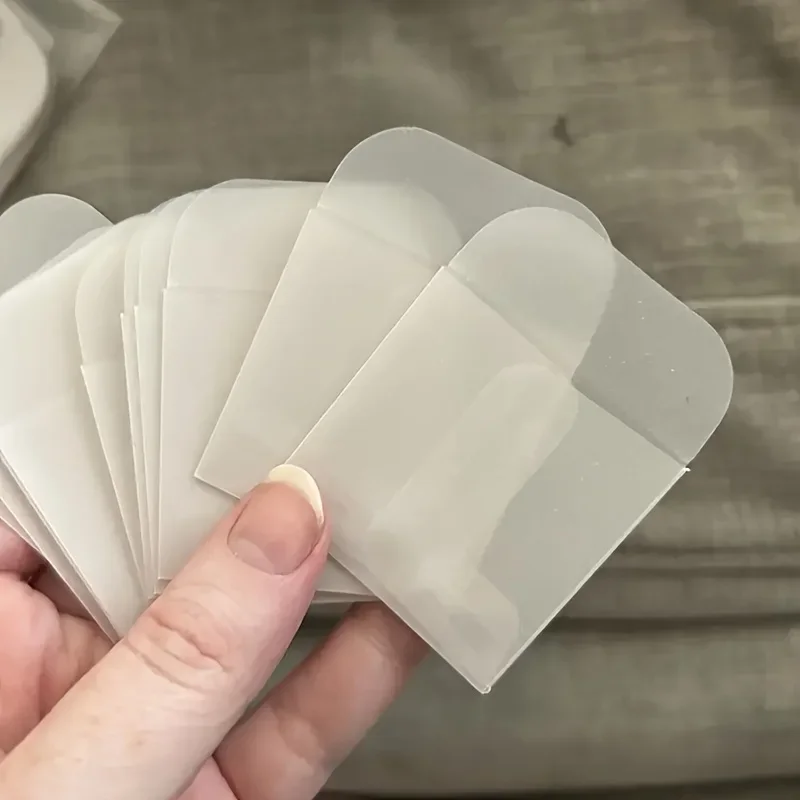 

30 semi-transparent mini envelopes in self-sealing plastic bags, designed for storing jewelry, coins, and seeds in transparent self-adhesive packaging
