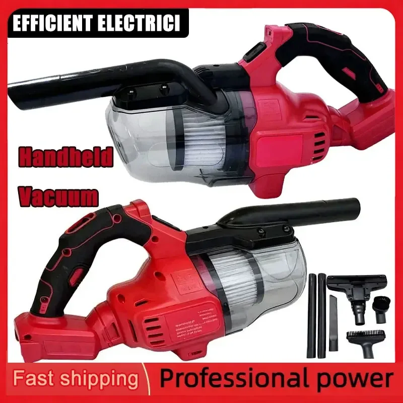 Cordless Vacuum Battery Handheld Vacuum Cleaner with 2Pcs Washable HEPA Filter for Home Pet Hair Car  For Milwaukee 18V Battery