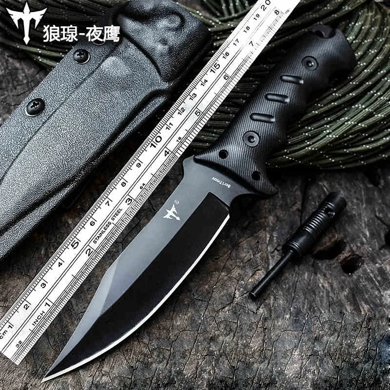 

wolf Self-defense military knife special forces wild survival knife outdoor hunting camp jungle knife