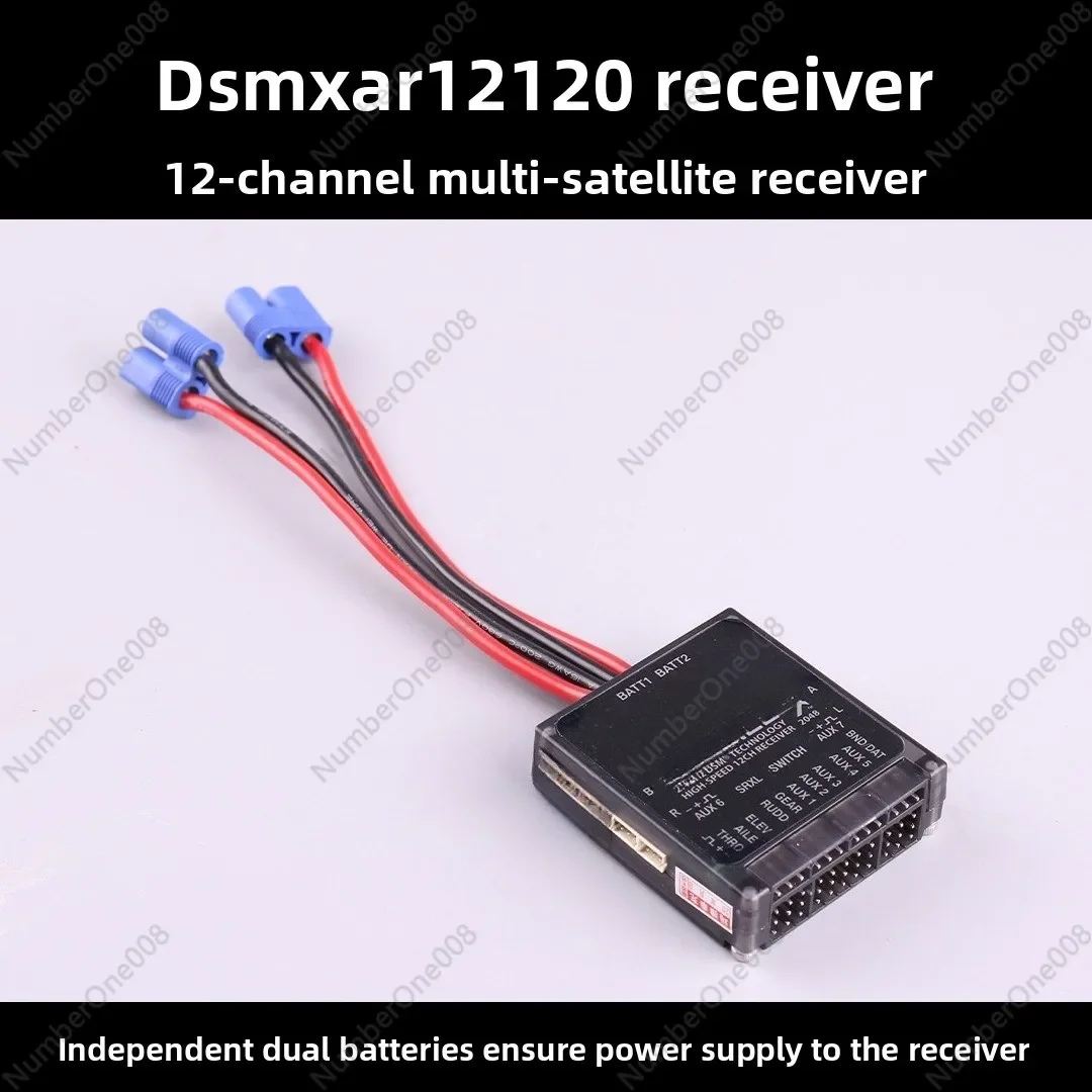 AR12120 12 Channel Receiver with 4 Satellites DSMX DSM2 Compatible for RC Airplane Model Open Source