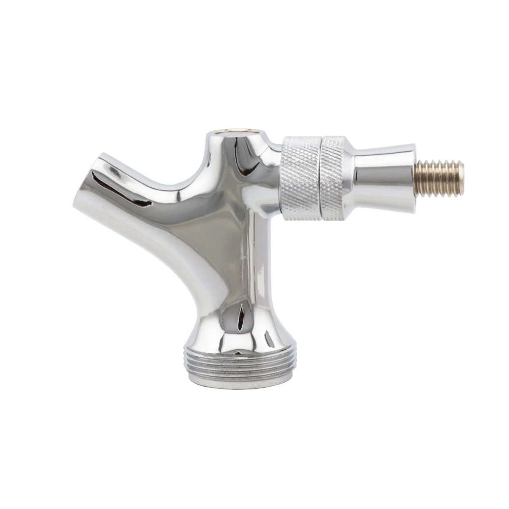Standard Chrome Polished Draft Beer Faucet - Homebrew Keg Kegerator Beer Tap Shank and Tower