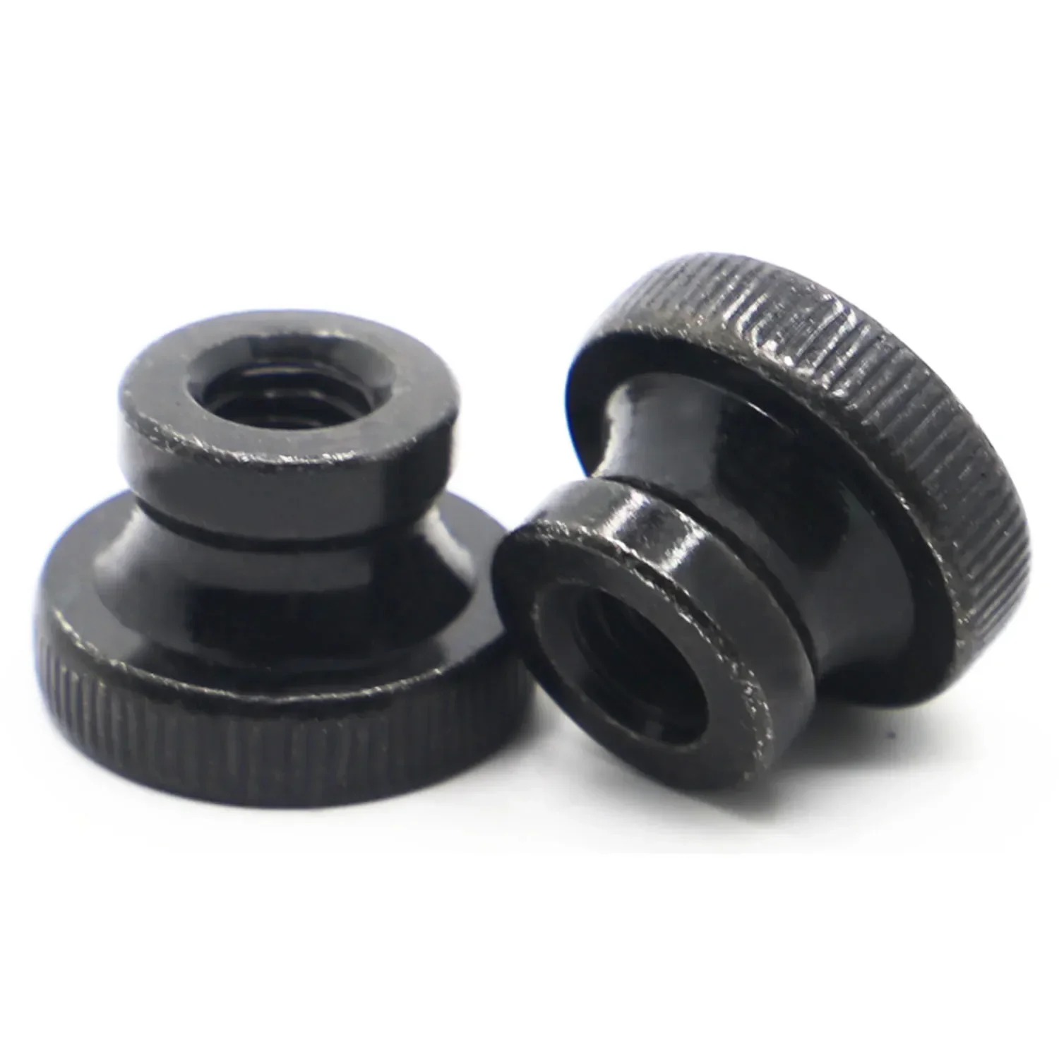 M3 M4 M5 M6 M8 M10 DIN466 GB806 Black Zinc-plated Steel Knurled Thumb Hand Nut 3D Printers Parts Curtain Wall