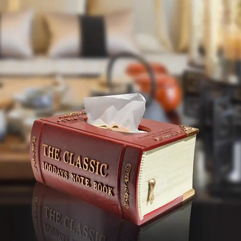 

European Style Simple Art Tissue Box Creative Home Living Room Desktop Decoration Paper Box Remote Control Storage Box 1PCSLH436
