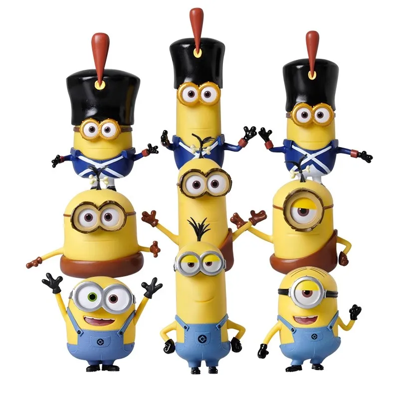 Minions Static Figurine Figurine Set Complete Series Bob Kevin Figurine Model Classic Set Cartoon Peripheral Figurine Ornaments