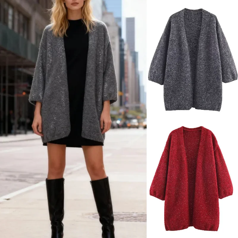 

Fall 2025 Trendy Sexy 8-Strand Knit Sweater Fashion Jewelry Collar Popular Sweater Knitwear for Women