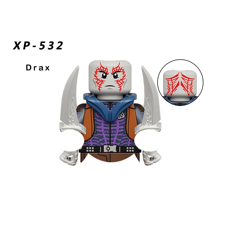 Guardians of the Galaxy Bausteine Waschbär Bauklötze Quicksilver Mini-Actionfiguren Lernspielzeug DIY Geschenke