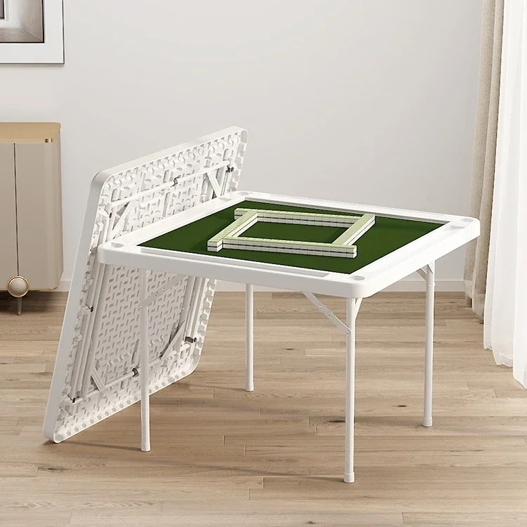 Dormitory mahjong table foldable outdoor household hand rubbing card small manual chess sparrow table square