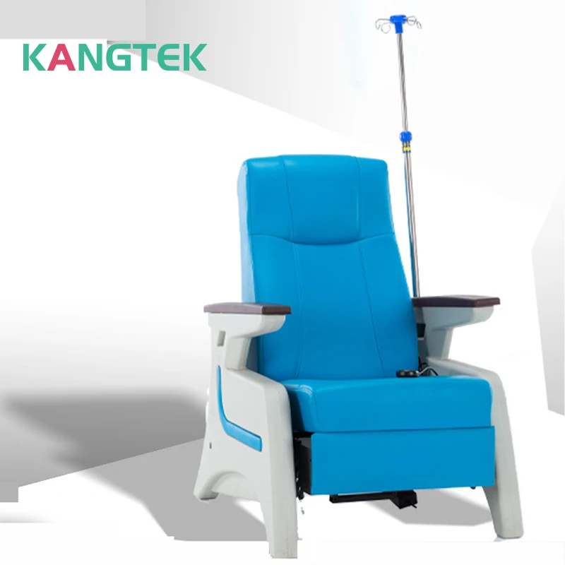 Medical Furniture Patient stainless steel iv drip stand adjustable chair hospital Manual reclining chair