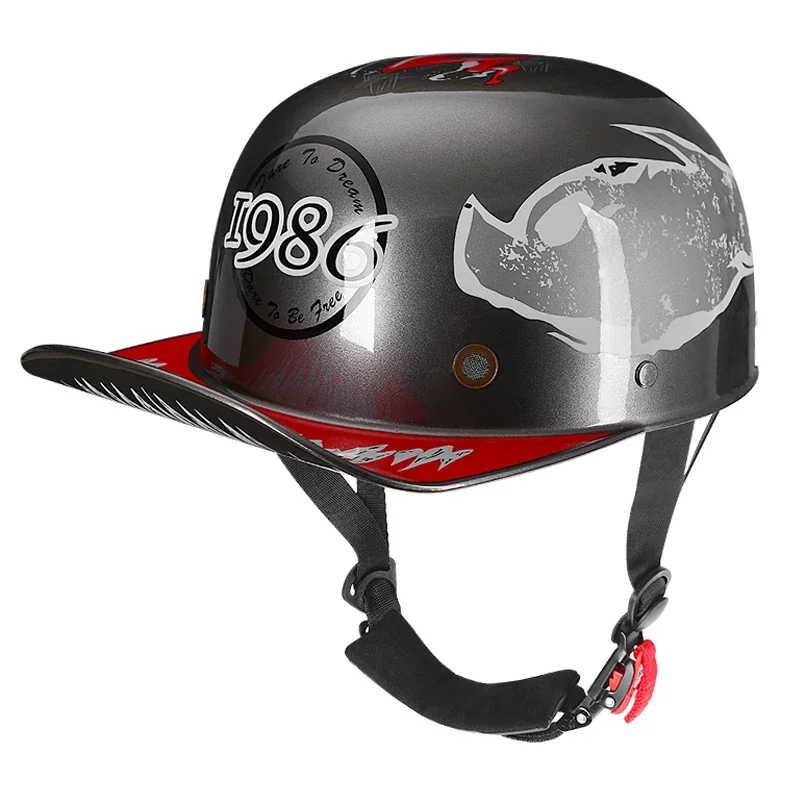 2023 Motorcycle Venom Helmet Retro Baseball Cap Motorcycle Baseball Cap Accessories Vitange Duck Helmet Dot Casco Moto Motorbike