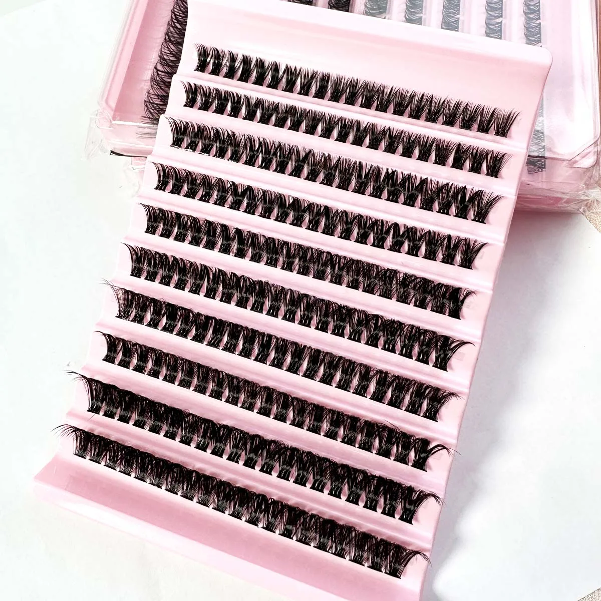 200pcs Wispy Cluster Lashes 8-16mm Natural Look Individual Eyelashes Fluffy DIY Extensions 30D-100D，Beginner Friendly&Reusable