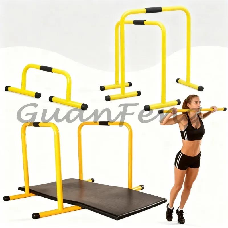 Professional Adjustable Parallel Dip Bars Push‑Up Stands, Fitness Bars for Bodyweight Upper‑Body Strength Training Gym Exercise