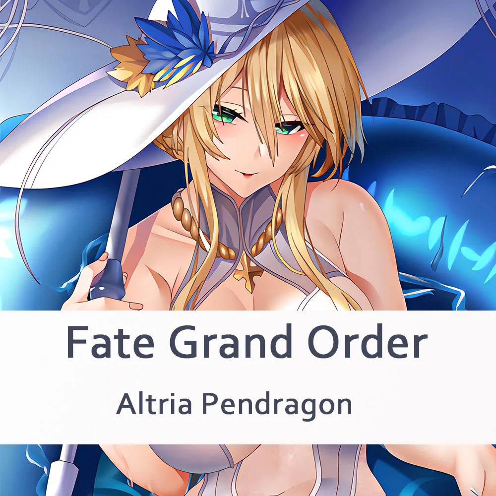 Altria Pendragon Fate Stay Night FGO Saber Dakimakura Body Case Japanese Anime Pillow Cover