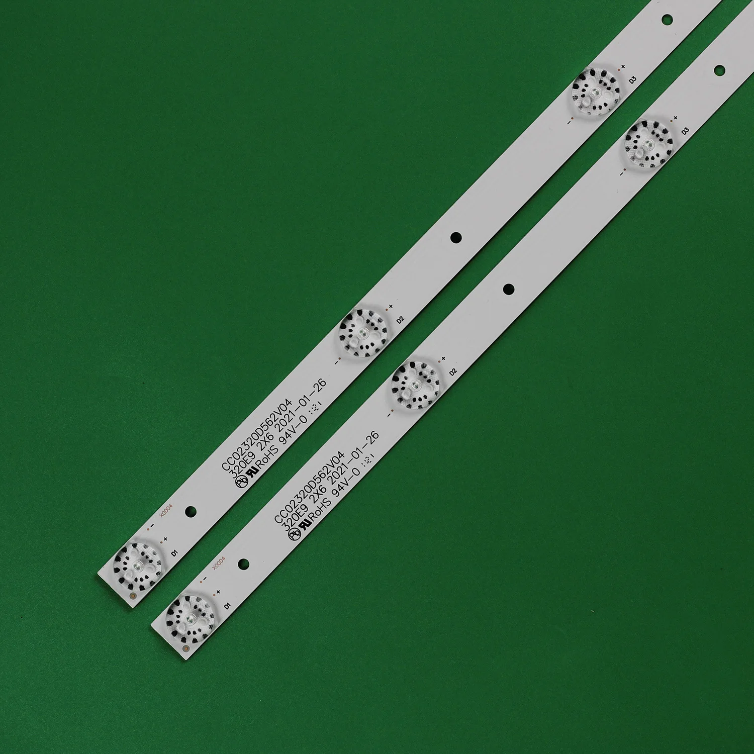 LED Backlight strip for CC02320D562V08 320L(320E9) 2X6 6S1P 1210 32LED06T2W 32led01T2M CC02320D562V04 32E9 2X6 16/3/18