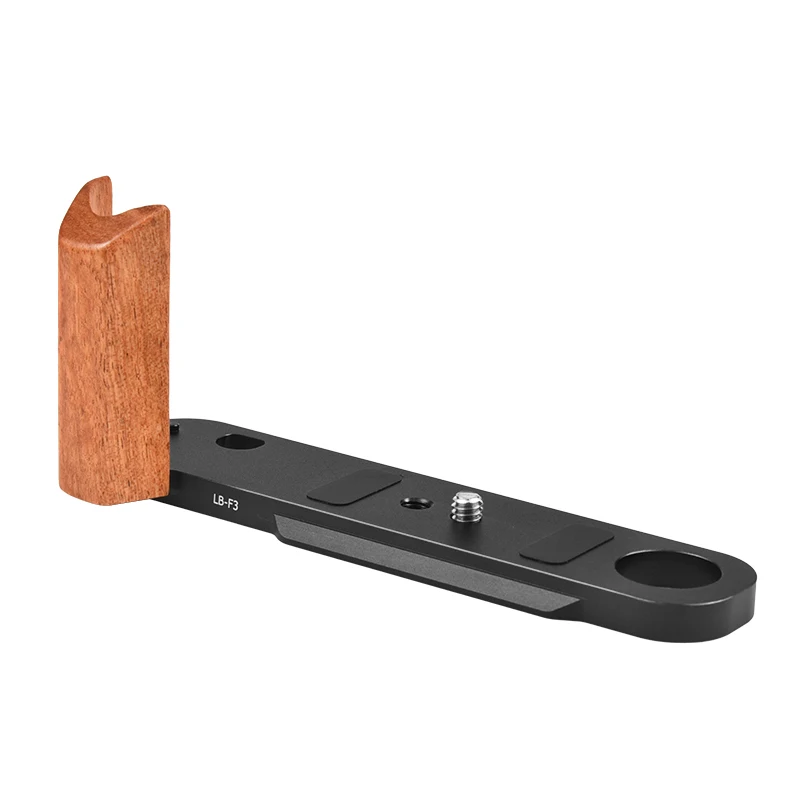 Placa base de madeira em forma de L VLOGMAGIC para câmeras de filme Nikon F3 F3HP F3T F3AF