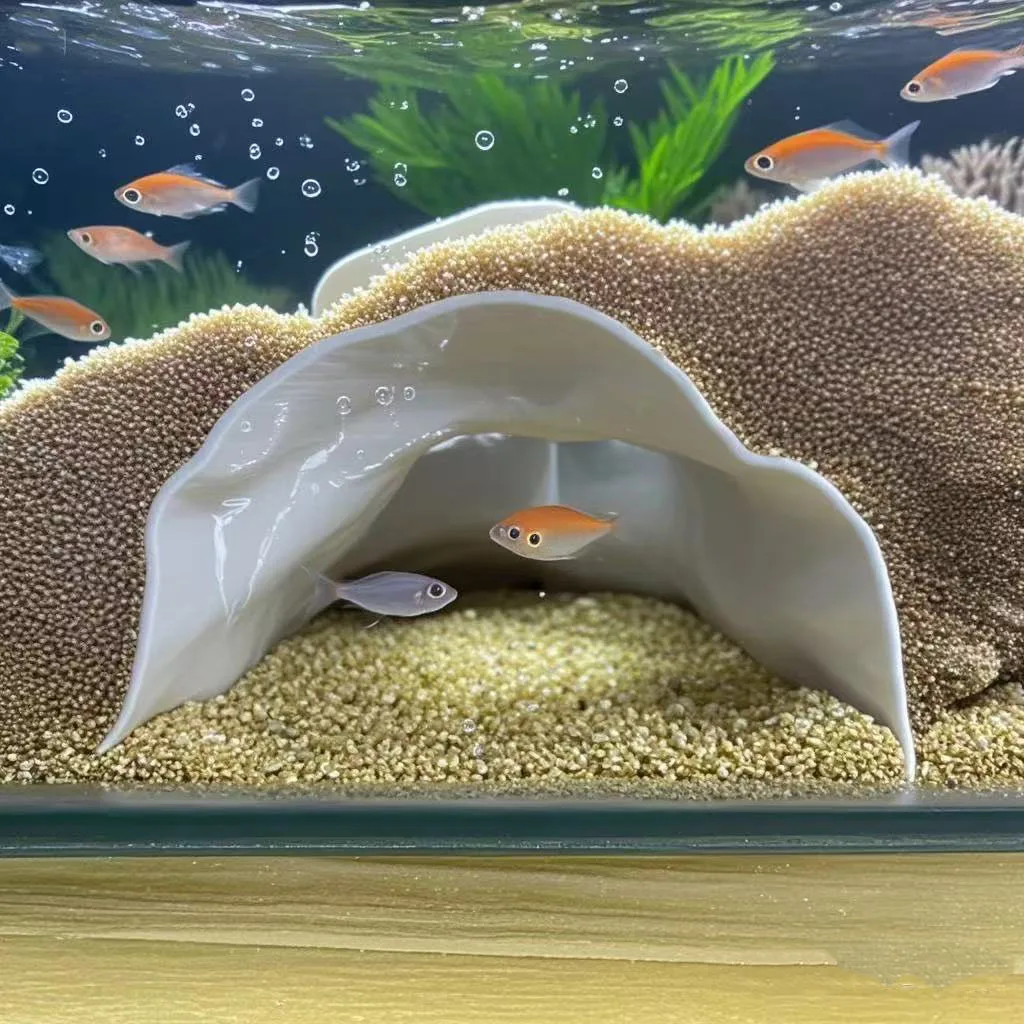 Aquarium Cave Corava Observation Cave | Aquarium & Terrarium Decor | Natural Hide for Fish, Plecos, Shrimp or Reptiles