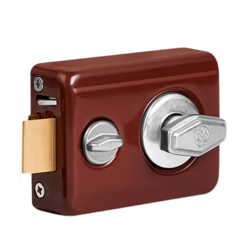 Retro Red Anti-theft Door Locks Indoor Universal Heavy Duty Insurance Lock Bedroom Security Door Lock Furniture Hardware