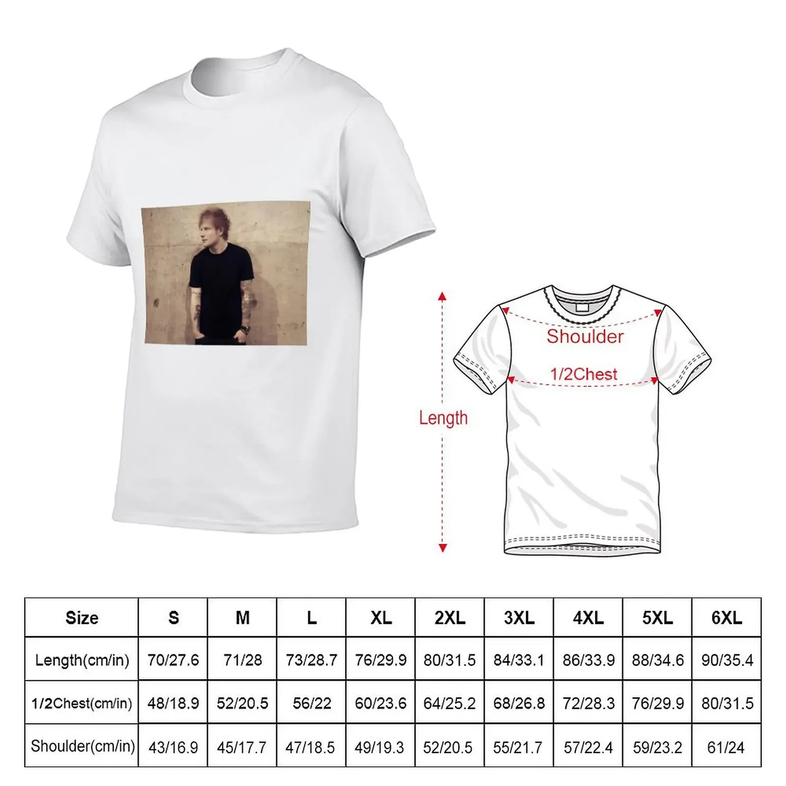 Edward Christopher Sheeran T-Shirt oversized graphic tee graphic shirts vintage tee shirts for men