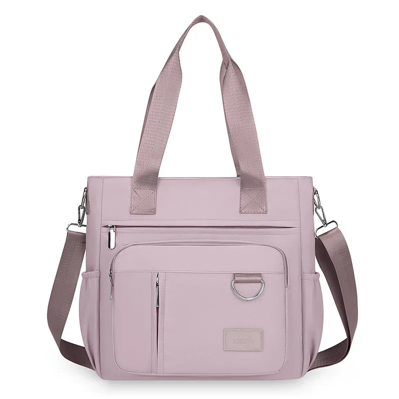 

New Fashionable Large Capacity Women's Handbag, Casual Waterproof Nylon Underarm Bag Solid Color Single Shoulder Crossbody Bag