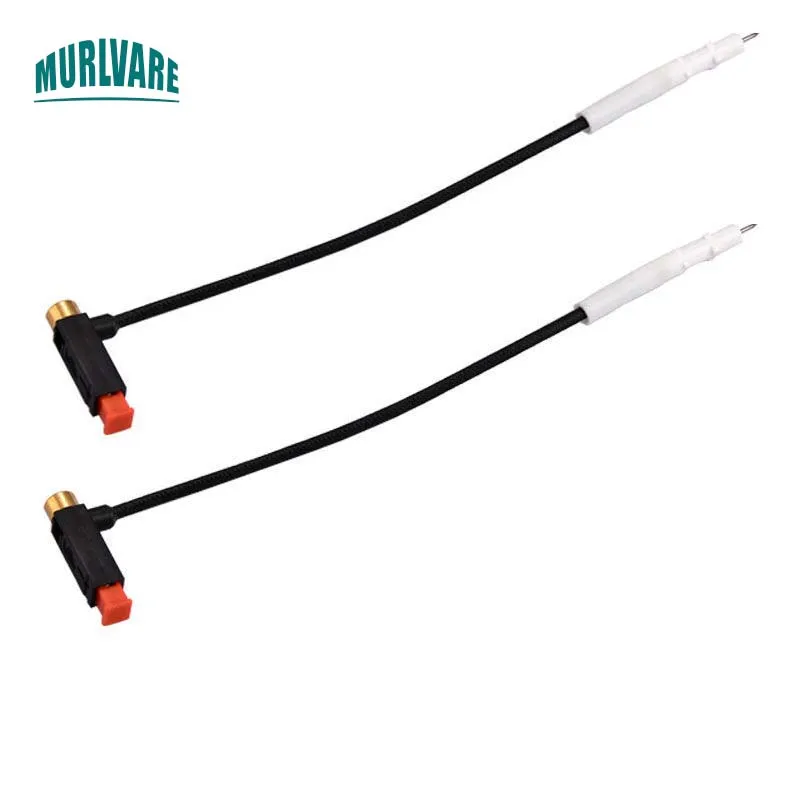 2Pcs Cassette Furnace Stove Accessories Outdoor BBQ Grills Electronic Ignition Wire Push Button Spark Piezo Igniter