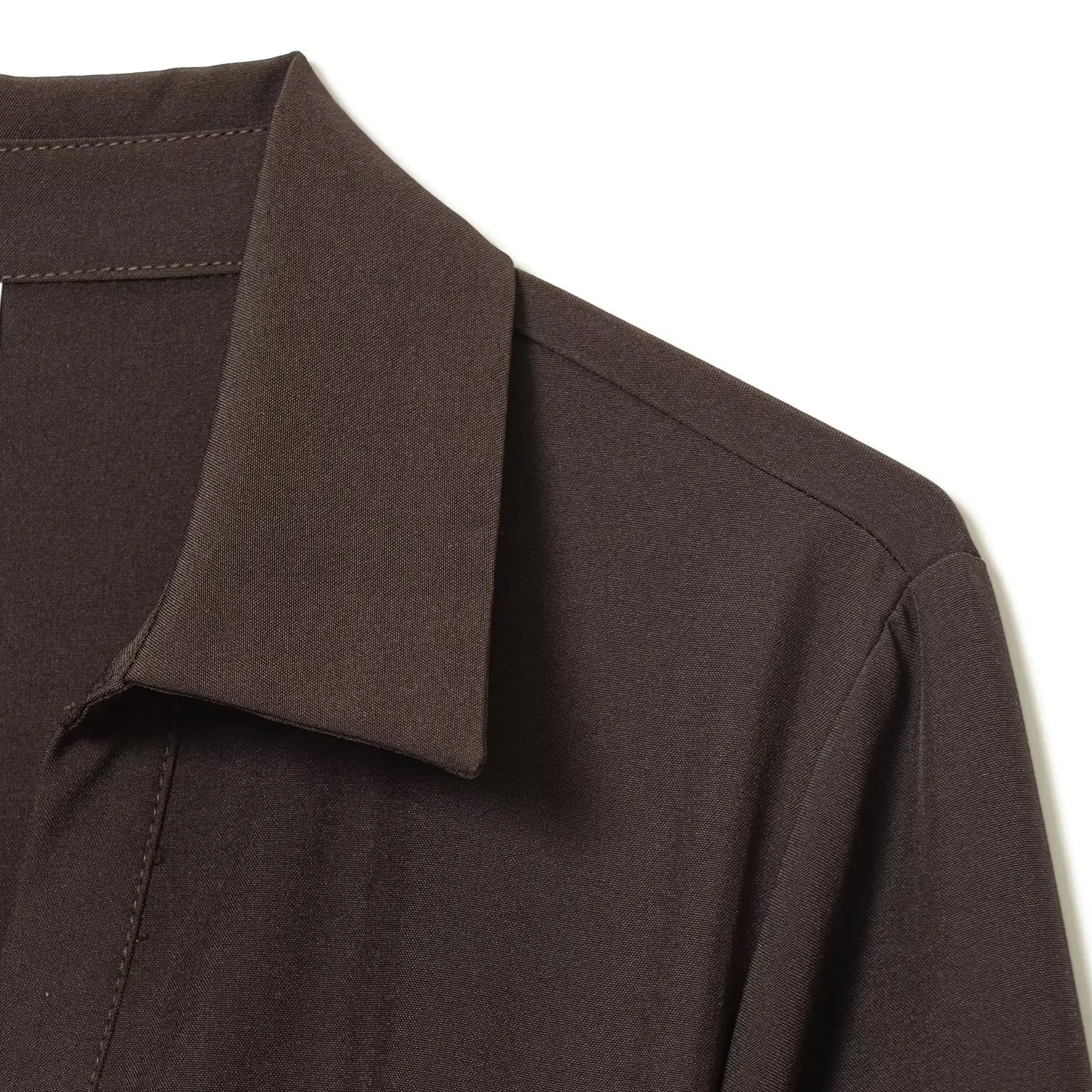 Herbst Damenmode Fit V-Ausschnitt Gürtel Elegantes langes Kleid Taille-Schlankheitsgürtel Hemd-Stil Midi Urlaub Casual Rock