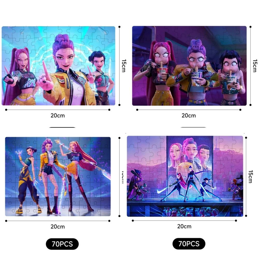 حار 12 نمط KPop شيطان الصيادين بازل قطع رومي ميرا زوي شخصية نموذج لجسم لعبة لمحبي الاطفال الكبار تحصيل الهدايا