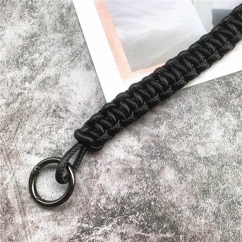 Phone Charm Leather Lanyard Strap with Metal Buckle Keycord Upgrade Landyard Bag Strap Accessories Hand Strips Trousers Chain