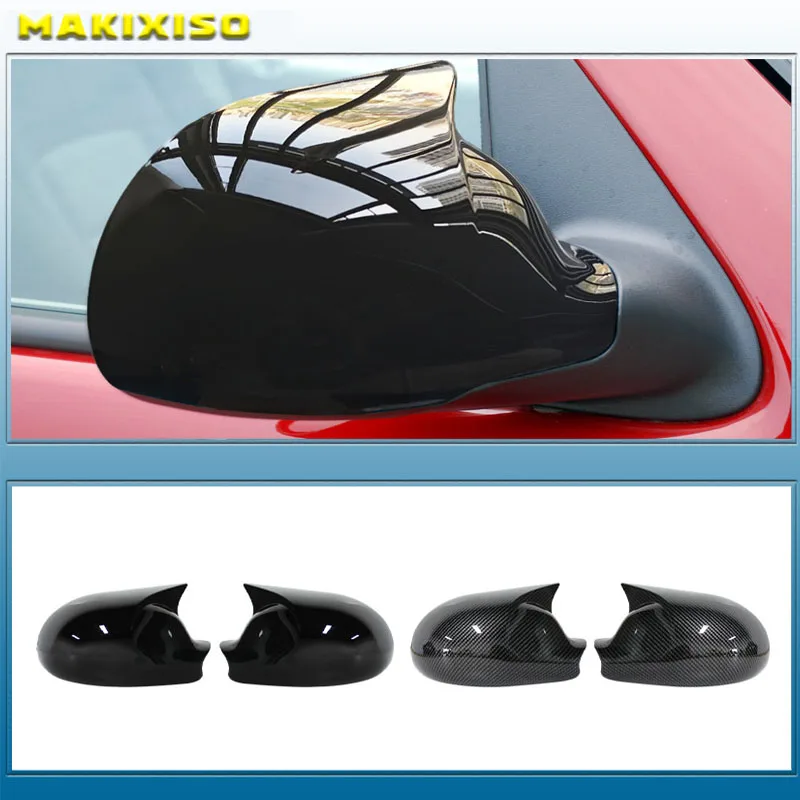 

For Chrysler PT Cruiser 2007-2009 2 Pieces High Quality ABS Plastic Bat Style Mirror Covers Caps RearView Cover Piano Black