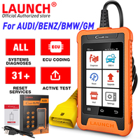 LAUNCH X431 Elite Car OBD OBD2 Diagnostic Tools Automotive Full System Scanner Active Test Coding 31+ Reset For Audi Benz BMW GM