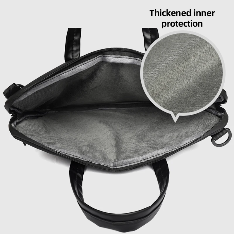 Men Business Briefcases with Trolley Handle Outdoor Travel Portable Large Storage Office Shoulder Bag Laptop 15.6-in Handbags