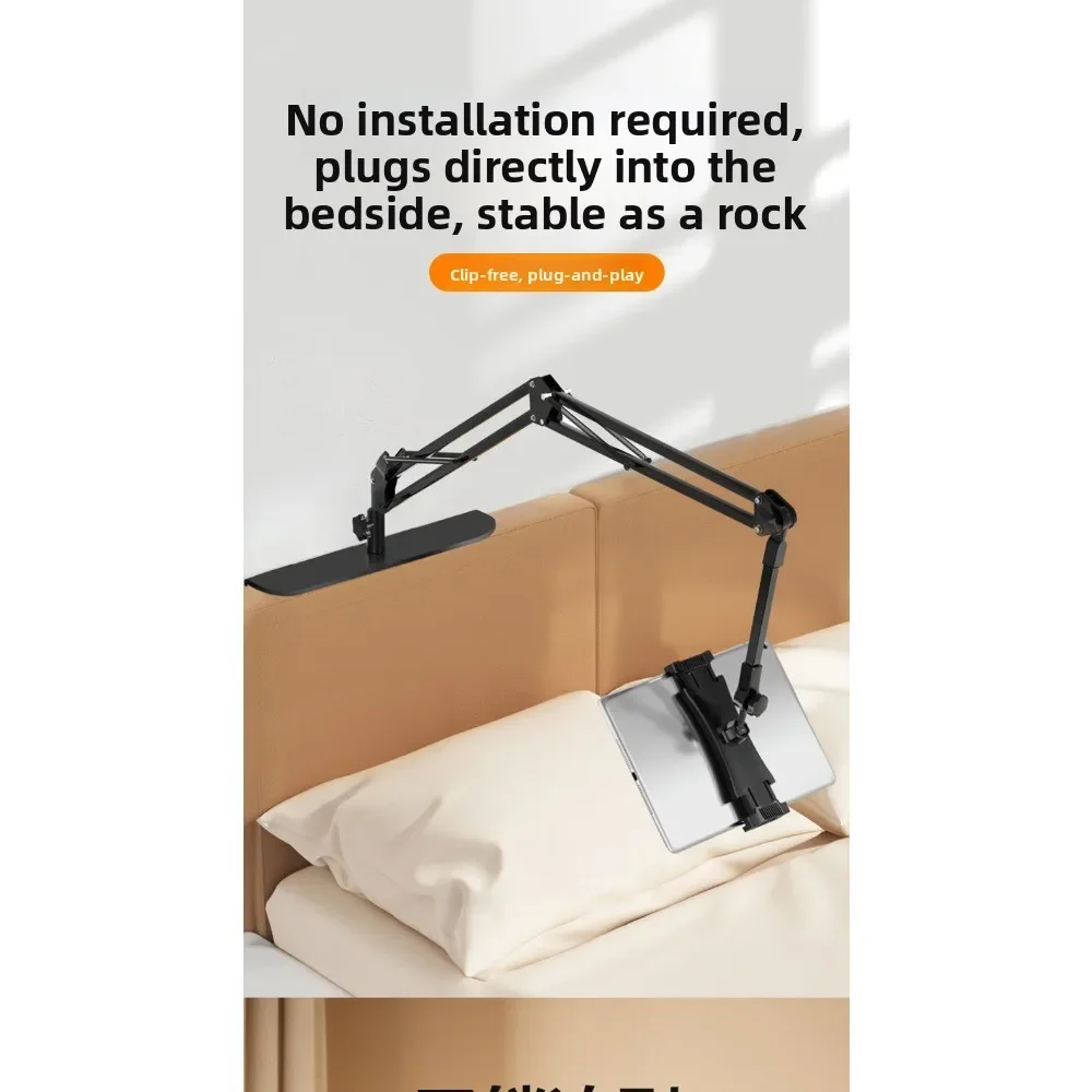 Crevice Metal Lazy Phone Holder Stand with Flexible Arm for Bedside Sofa Desk Tablet Universal