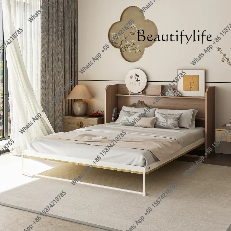 N63 Aesthetic Fancy Bed Minimalist Luxury French Lounge Bed Sleeping Folding Muebles Para Dormitorio Bedroom Furniture Accessori