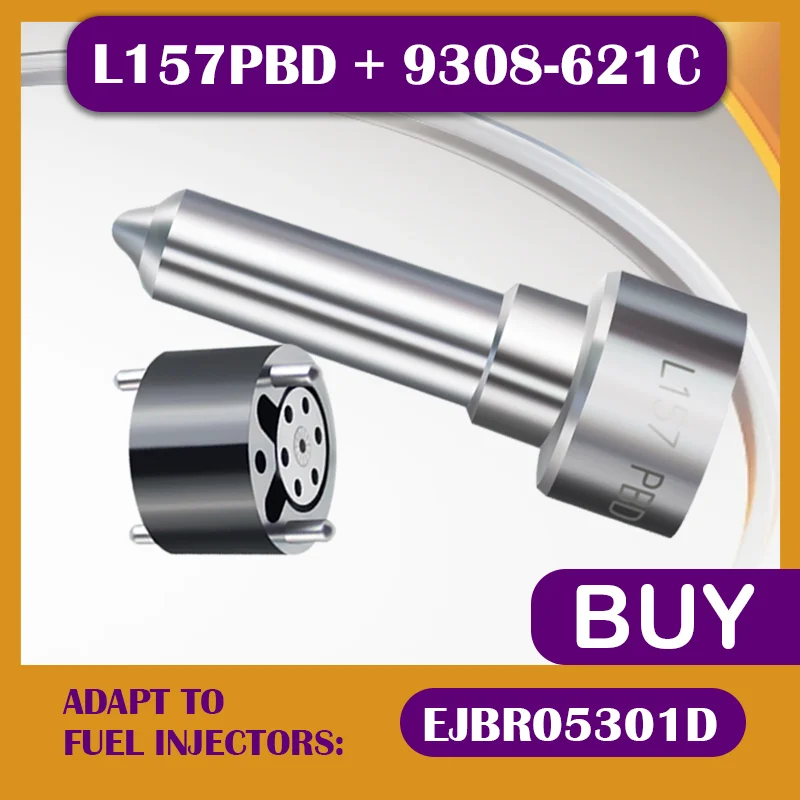 L157PBD + 9308-621C  Control Valve Fuel Nozzle Combination For Ssangyong Rrepair Parts EJBR04701D EJBR03401D EJBR05102D YG0133