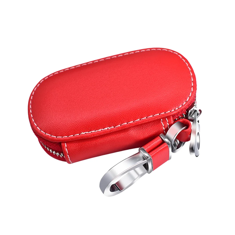 

Car Key Bag Durable Safe Fashion Hanging Design Large Capacity Protect Keys Coins Cash Zipper Pouch Pants Waist