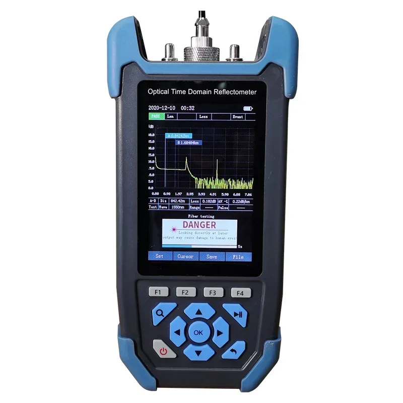Built In Optic Power Meter Vfl 850/1300/1310/1550/1625/1650 Nm Manual Tactil Mini Palm Otdr Fiber Optic Tester Machine