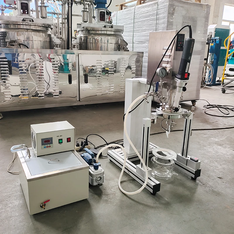 Laboratory Emulsifying Machine Small Vacuum Chemical Paint Color Paste Ink Dispersion Homogeneous Emulsion Reaction Kettle