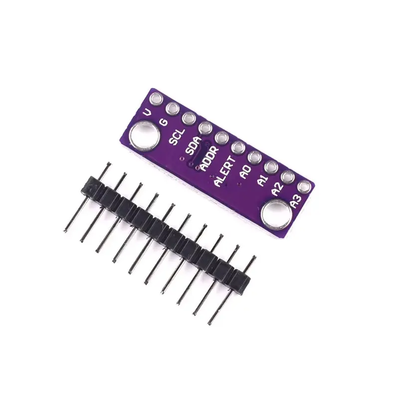 16 بت I2C ADS1115 ADS1015 وحدة ADC 4 قناة مع مضخم صوت Pro 2.0 فولت إلى 5.5 فولت لـ Arduino RPi