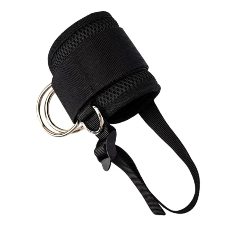 Q39E Adjustable Ankle Strap for Cable Machines Workout Cuff Attachment for Leg Extension Cable Ankle Attachment for Fitness