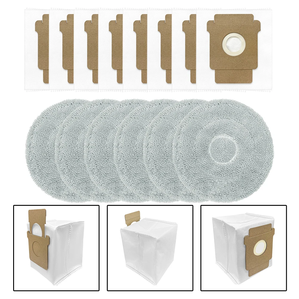 

1set Mop Cloth And Dust Bags Kit For Roomba Plus405 For Combo Compatible For Roomba Plus505 For Combo Robot Vacuum Cleaner Parts
