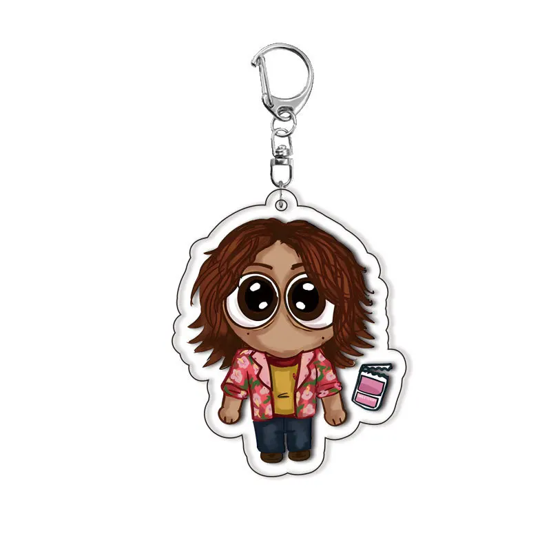 Horror Game Mouthwashing Keychain Chibis Jimmy Curly Anya Sallyface Bag Key Chain Keyring Jewelry Gamer Fans Gift Accessorie