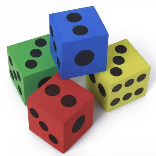 12 Pack Sided Playing Dices for Building Blocks Pastime Prize