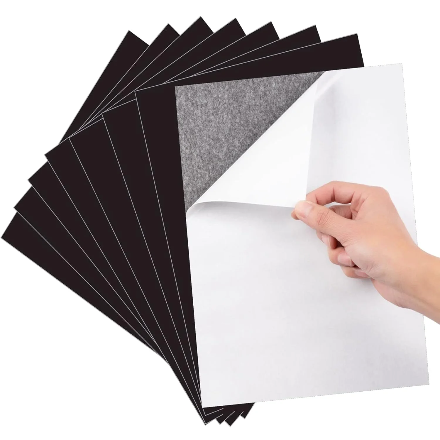A4 5/10Pcs Adhesive Magnetic Sheets Magnet Sheets with Self-Stick Adhesive for Home/Office, Easy Cut DIY Paper Craft Magnet