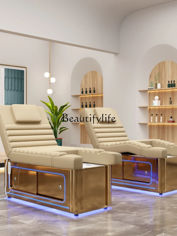 

02-Electric beauty bed, special massage and foot massage bed for beauty salon